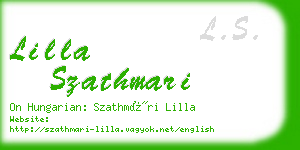 lilla szathmari business card